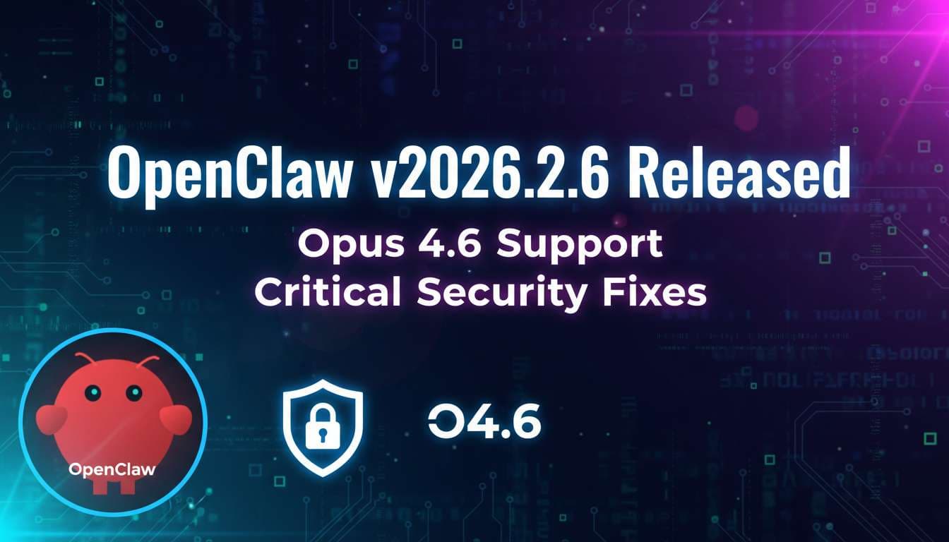 OpenClaw v2026.2.6 Released - Opus 4.6 Support and Critical Security Fixes