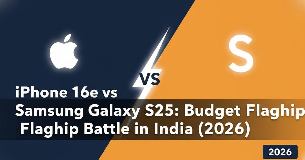 iPhone 16e vs Samsung Galaxy S25: Budget Flagship Battle in India (2026)